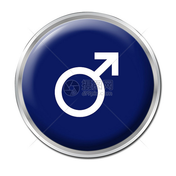 男性按钮座狼民众性别白色盘子插图边界蓝色图片
