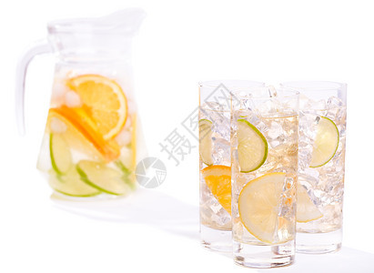 Cycrus 冰水茶点白色苏打液体玻璃水果柠檬橙子器皿酒吧图片