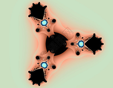 摘要分形外星人粉色绿色想像力插图艺术背景图片