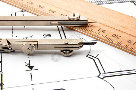 建筑结构图计划房子工具财产桌子铅笔住宅建筑师承包商圆圈设计图片