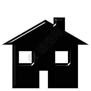 3D之家建筑住宅黑色财产庇护所插图建造住房建筑学标识图片