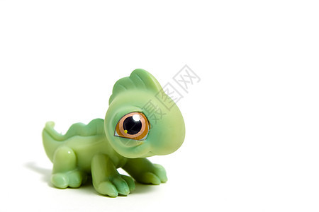 玩具恐龙动物灭绝塑料绿色婴儿爬虫眼睛图片