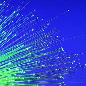 互联网通信网络通讯全球科学光纤光学玻璃电缆远程蓝色辉光纤维图片