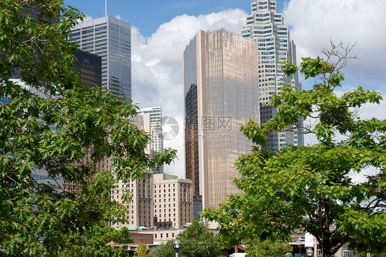 多伦多建筑建筑学城市多云摩天大楼市中心景观天际图片
