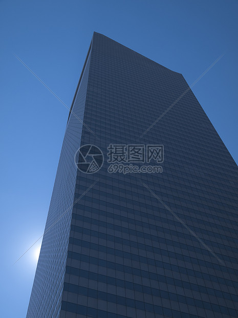 纽约大楼商业生长建筑办公室市中心景观窗户镜子技术太阳图片