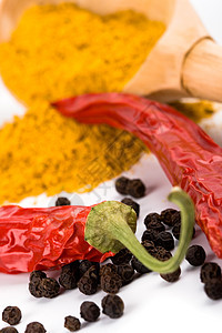 香料胡椒植物食物地面白色胡椒粒烹饪黄色勺子香味图片