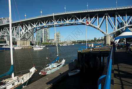不列颠哥伦比亚省温哥华市风景天空旅行世界晴天港口照片蓝色建筑物摩天大楼图片