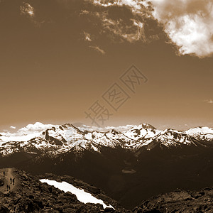 夏季惠斯勒山高峰会议滑雪山山脉旅行风景假期旅游首脑环境荒野滑雪图片