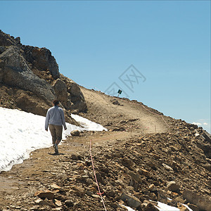 夏季惠斯勒山高峰会议冰川山脉荒野顶峰旅游全球风景天空环境哨子图片