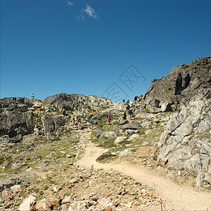 夏季惠斯勒山高峰会议美丽哨子滑雪山照片首脑顶峰荒野山脉天空滑雪图片