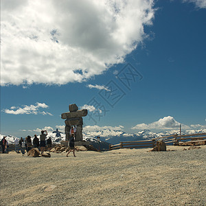 夏季惠斯勒山高峰会议环境荒野风景天空哨子全球滑雪美丽滑雪山首脑图片