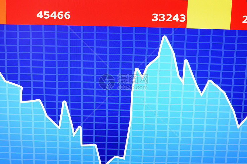 商业数据纽带投资股票报告金融科学债券监视器成功办公室图片