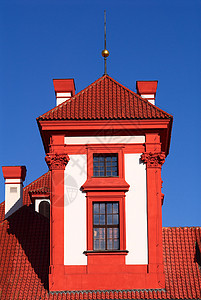 特罗哈城堡天空蓝色奢华公寓玻璃地面飞檐城市住宅建筑学图片