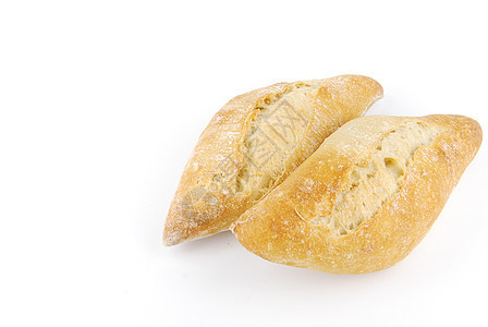 新鲜白面包和自制白面包食物白色硬皮种子早餐棕色粮食小麦工作室谷物图片