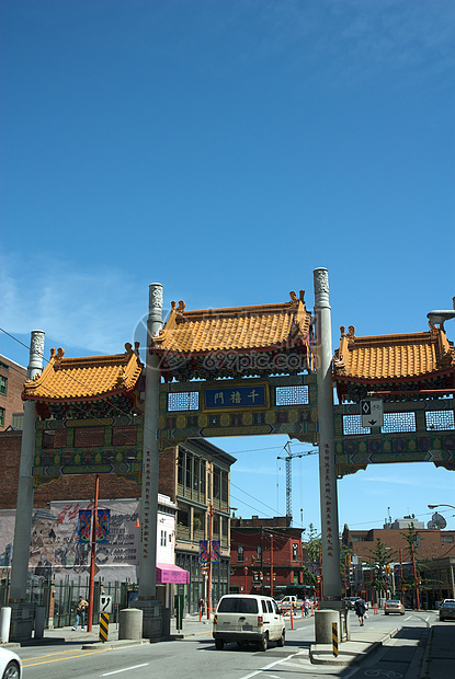 温哥华唐人城吸引力城市天空访问蓝色国际游客餐厅旅行社区图片