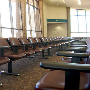 伯明翰机场地面商业椅子航空休息室座位运输航班休息摄影图片