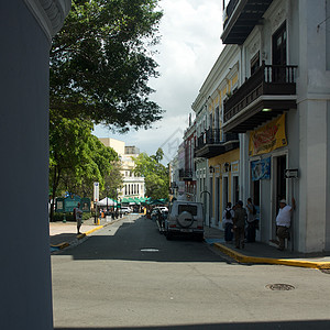 波多黎各旧圣胡安目的地城市房子摄影风光热带外观鹅卵石游客都市图片