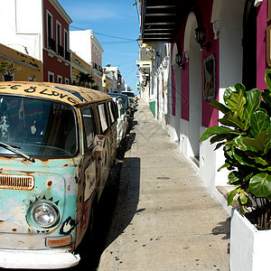 波多黎各旧圣胡安热带摄影色彩城市目的地外观风光建筑游客旅游图片
