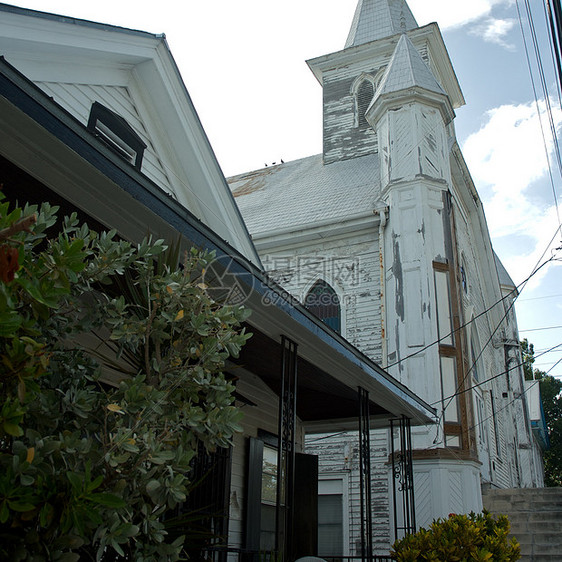 佛罗里达州基城市中心西部访客热带假期街道旅行摄影游客风景旅游图片