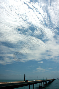 七里大桥海景旅行地平线水道海洋戏剧性钥匙天空图片