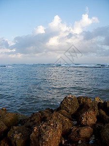 波多黎各的大西洋沿岸线里科海滩海岸线场景支撑旅游海岸摄影风景假期图片