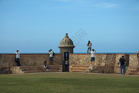 El Morro堡垒 旧圣胡安国家城市热带省会旅游建筑学地标水平气候历史图片
