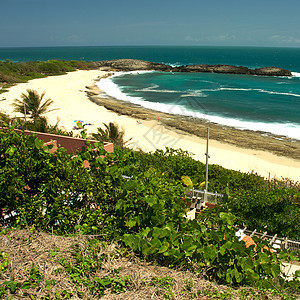 和波多黎各的海浪热带海湾假期旅行冲浪里科摄影制作人海岸线图片