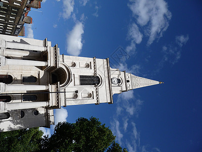 基督斯皮塔尔菲尔德钟楼天空白色历史历史性蓝色宗教建筑建筑学崇拜图片
