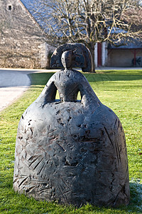 切农塞公园的雕塑背景图片