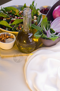 菠菜沙拉草药沙拉饮食环境营养食物小吃洋葱盘子美食图片