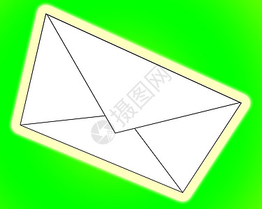 信封内容服务工作邮资绿色白色文书蜗牛邮件邮政集邮背景图片