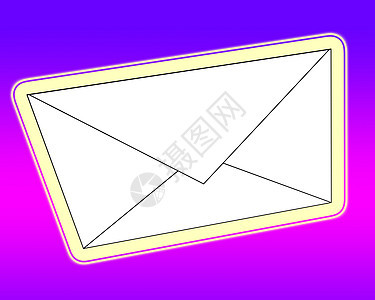 信封内容服务白色工作邮件紫色蜗牛集邮文书邮资邮政图片