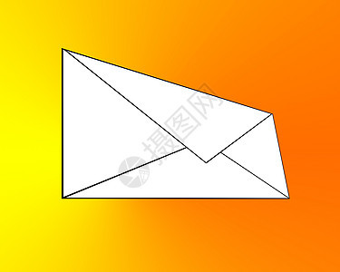 信封内容工作橙子白色黄色集邮邮资邮件服务蜗牛邮政图片