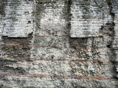 古罗马伦敦长城建筑石墙历史性风化石工石方历史地标图片