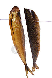烟熏鱼鲭鱼熟食厨房动物金属鱼片盘子食物图片