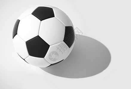 足球球阴影渲染运动图形化游戏白色竞赛插图图片