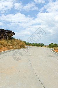 废弃道路田园农村旅游目的地乡村驾驶风景孤独风光街道图片