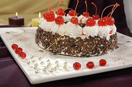 奶油蛋糕糕点糖果食品甜蜜生日婚礼巧克力甜点奢华精制图片