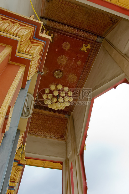 寺庙屋顶建筑佛教徒建筑学旅行旅游石头宗教金子天空文化图片