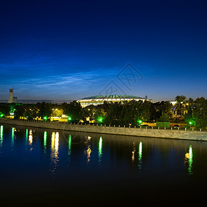 莫斯科河水路玻璃首都建筑码头建筑学蓝色城市圆顶竞技场图片