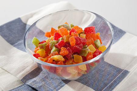 干果糖果玻璃状绿色水果食物橙子甜点红色图片