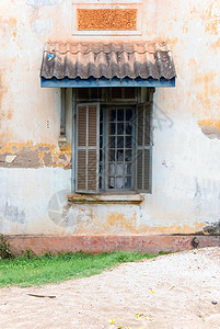 已经衰变的房屋窗口腐烂农场建筑学国家窝棚石头历史性废墟家居古董图片