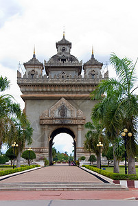 Patuxai 老挝王三龙贝大湖 万象地标旅行胜利城市建筑学旅游建筑图片