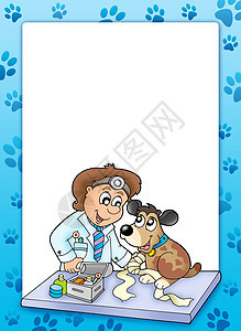 兽医用有病狗的框架图片