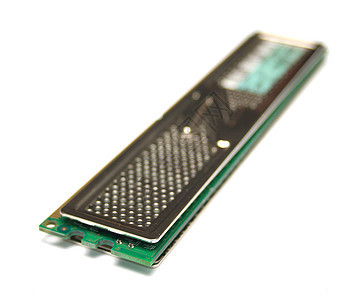内存模块技术塑料电脑绿色金属白色背景图片