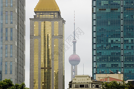 上海人民广场的摩天大楼建筑酒店办公室景观建筑学城市中心图片