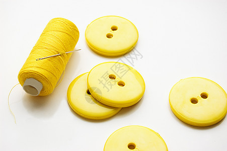 针线工作橙子爱好缝纫成套工具细绳物品刺绣黄色白色图片