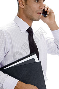 正在忙着打电话的美国成年商务人士背景图片