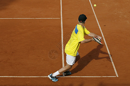 网球运动游戏玩家竞赛成人球拍男人橙子地面图片