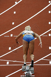运动赛道妻子活动活力竞技数字赛跑者闲暇慢跑图片